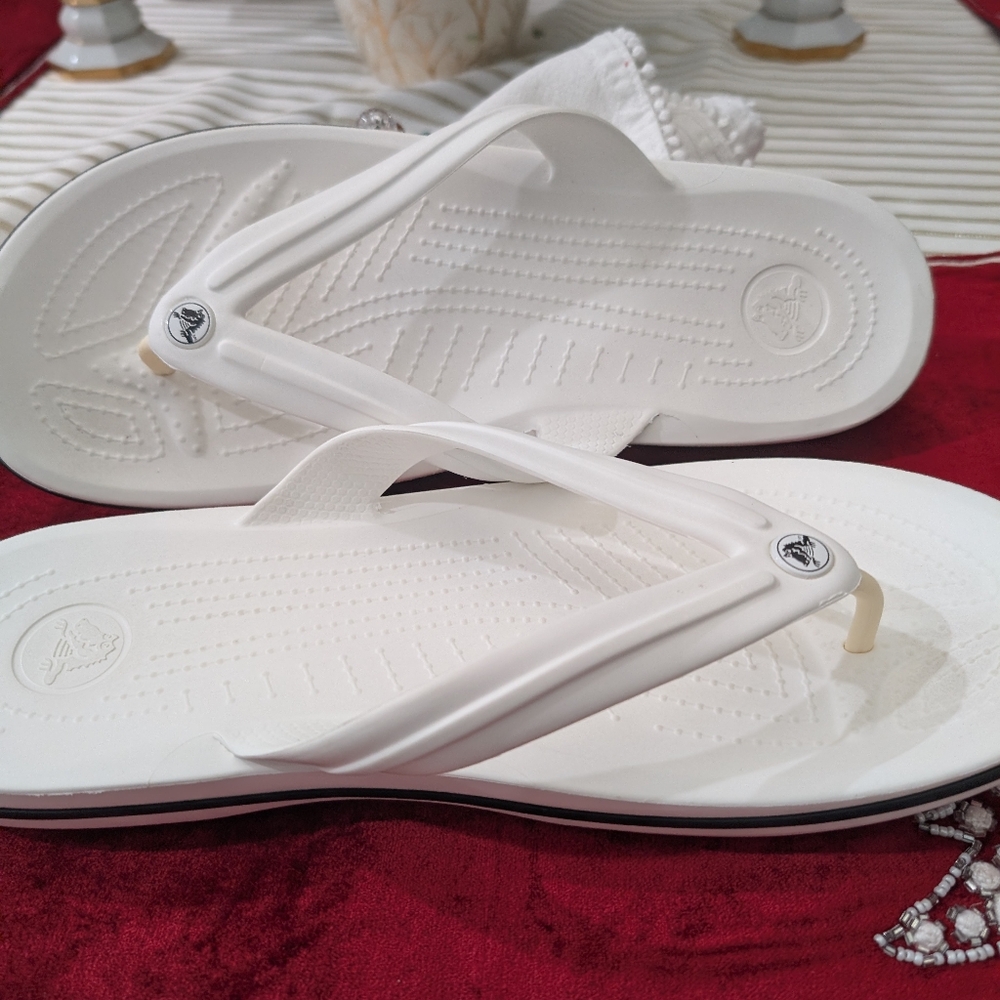 CROCS White Sandals, women’s 12/men’s 10